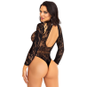 Leg Avenue - Body En Dentelle Col Montant